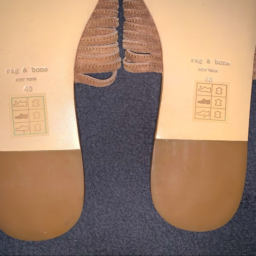 SOLD NIB rag & bone | Cameron Flat Slip On Suede Sandal - Picture 8 of 9